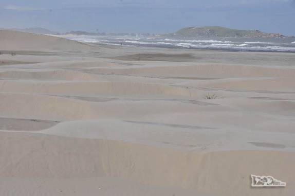 O belo e solitário campo de dunas na Praia da Galheta, no Farol de Santa Marta, litoral sul de Santa Catarina